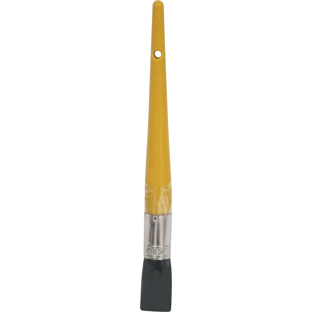 Oval Paint Brush, Bristle, Plastic Handle, 25/32" Width
