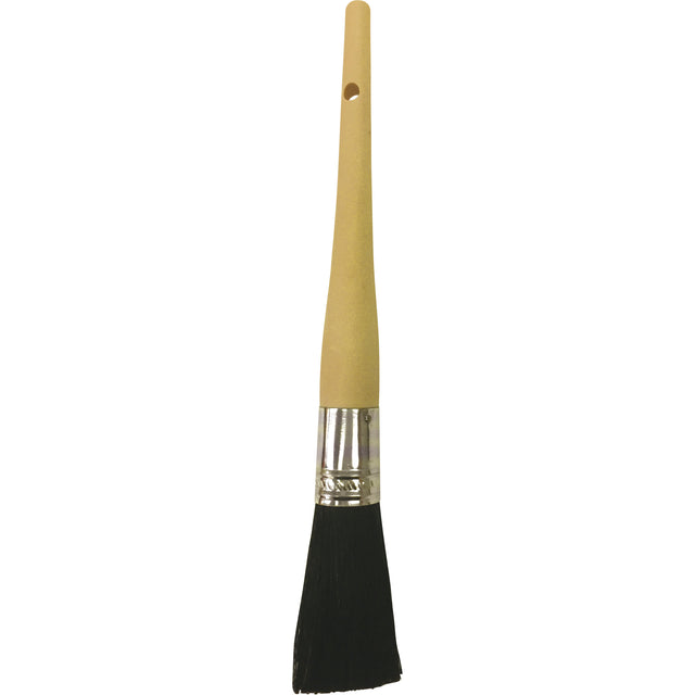 Oval Paint Brush, Bristle, Plastic Handle, 1-1/16" Width