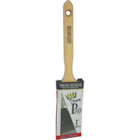 Angular Pro Paint Brush, Poly/Nylon, Wood Handle, 2" Width