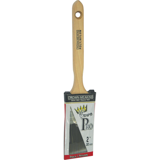 Angular Pro Paint Brush, Poly/Nylon, Wood Handle, 2" Width