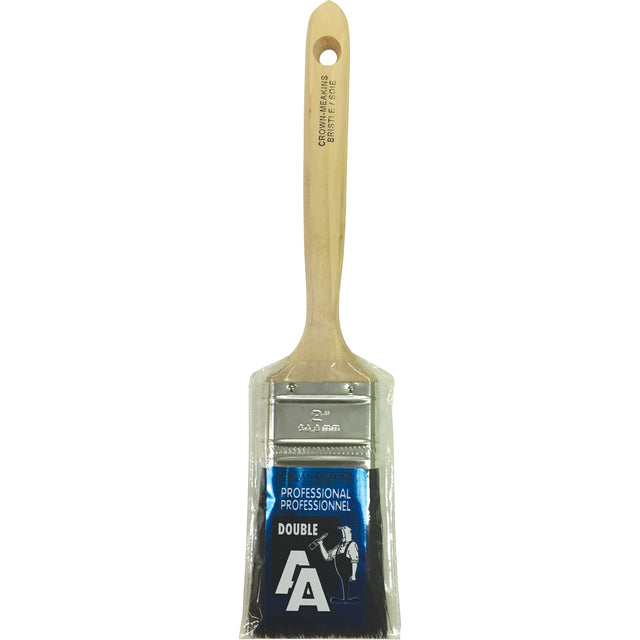 Straight Sash Paint Brush, Bristle, Wood Handle, 2" Width