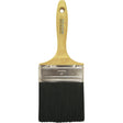 Straight Wall Paint Brush, Bristle, Wood Handle, 4" Width