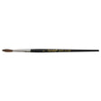 Black Pointed Bristle Artist Brush, 4 mm Brush Width, Camel Hair, Wood Handle