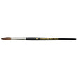 Black Pointed Bristle Artist Brush, 5.7 mm Brush Width, Camel Hair, Wood Handle