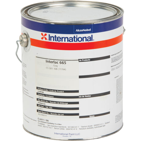 Interlac 665 Paint, Grey, High-Gloss, Gallon