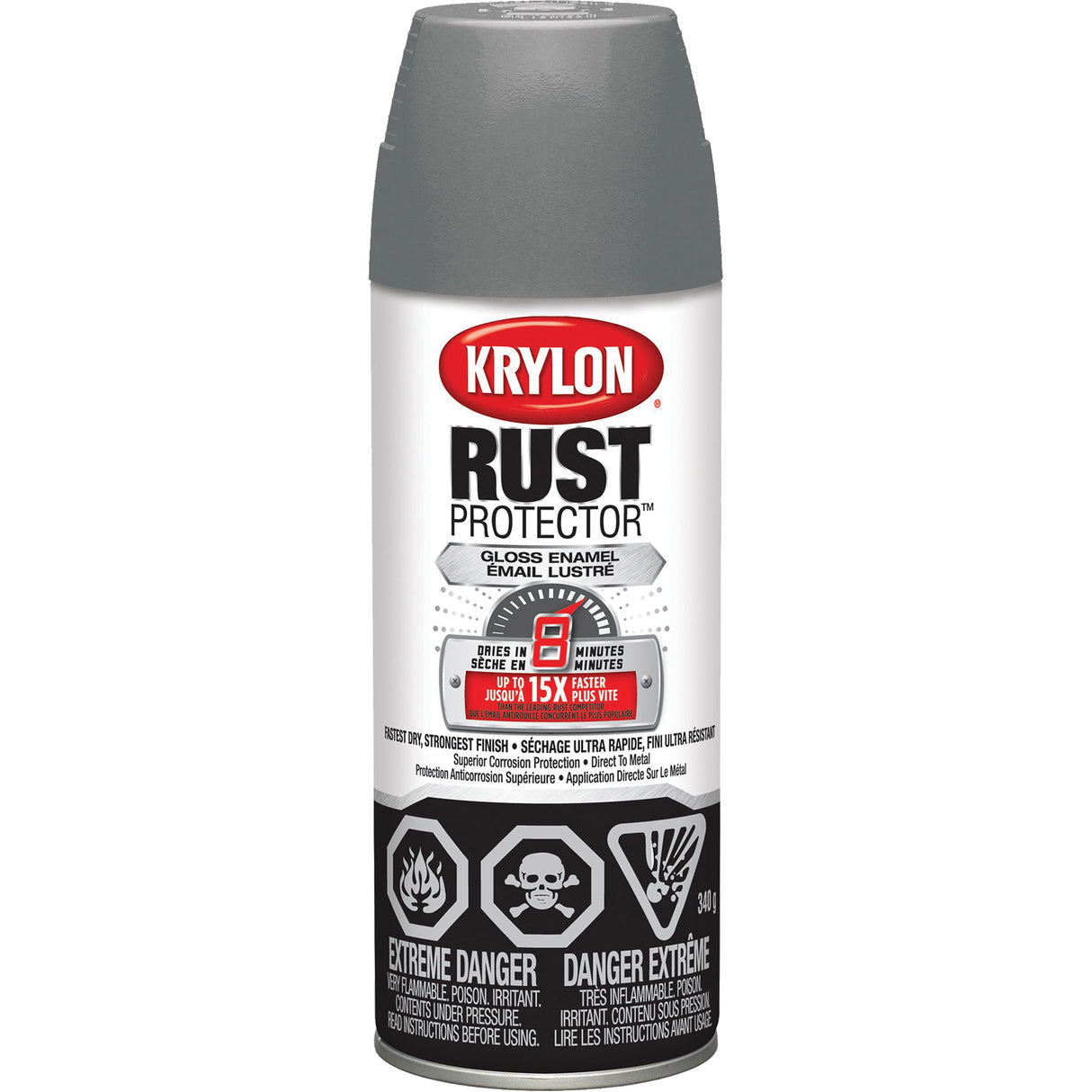 Rust Protector™ Primer, Grey, Very Flat, Aerosol Can