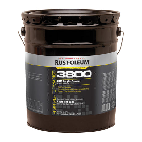 3800 High-Performance DTM Acrylic Enamel, 5 gal., Pail, Tint Base