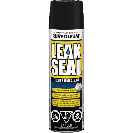 LeakSeal™ Flexible Rubber Sealant, Aerosol Can, Black