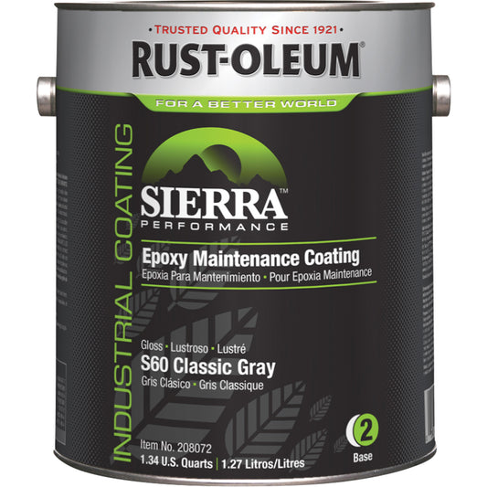 Floor Coating, 1 gal., Water-Based, Gloss, Grey