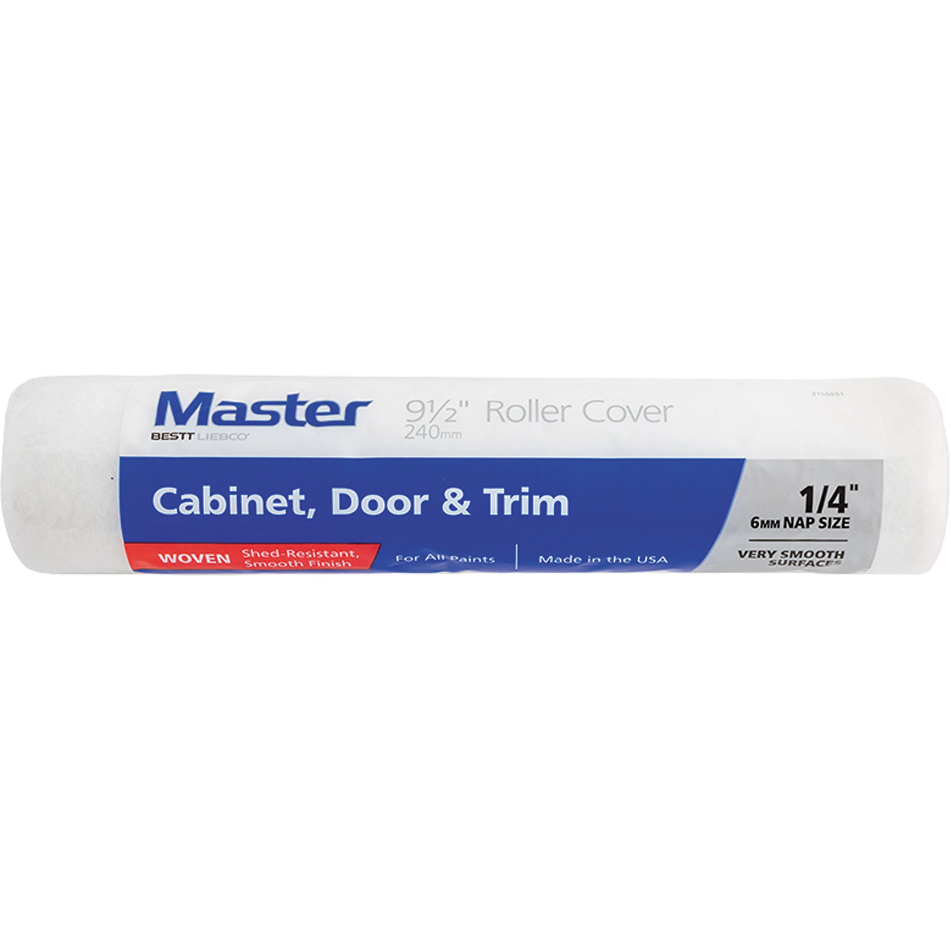 Master Paint Roller Cover, 6 mm (1/4") Nap, 240 mm (9-1/2") L