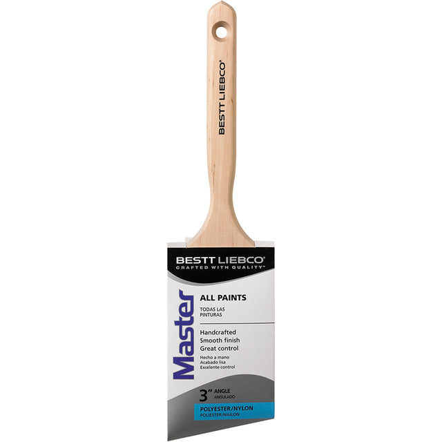 Angle Sash Brush, Poly/Nylon, Wood Handle, 3" Width