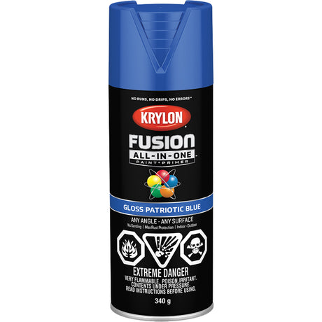 Fusion All-In-One™ Paint, Patriotic Blue, Gloss, 12 oz., Aerosol Can