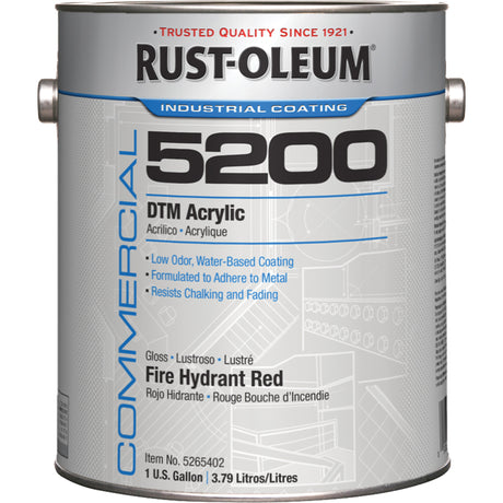 5200 System DTM Acrylic Paint, Gallon, Red
