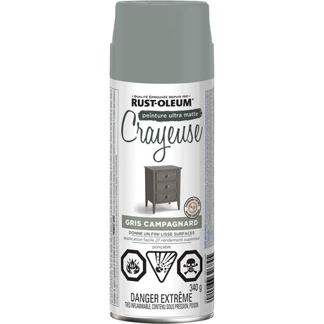 Chalked Paint, Aerosol Can, Country Grey