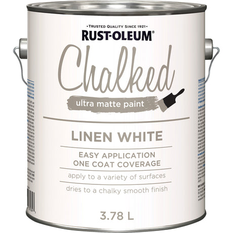 Chalked Paint, 3.78 L, Gallon, Linen White