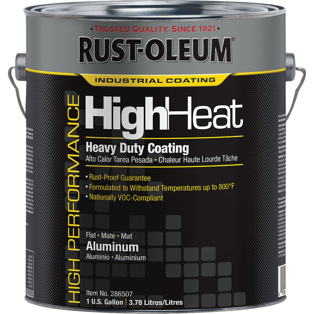 Heavy-Duty High Heat Coating, Gallon, Aluminum