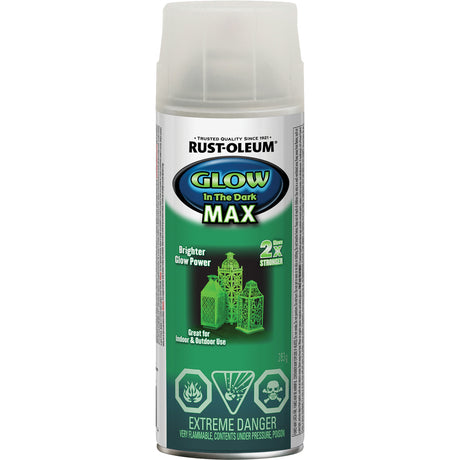 Specialty Glow-in-the-Dark Max Paint, Aerosol Can, Clear