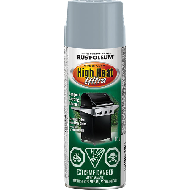 Specialty High Heat Ultra Enamel Spray Paint, Aerosol Can, Silver