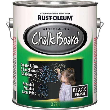Specialty Chalk Board Paint, 3.78 L, Gallon, Black