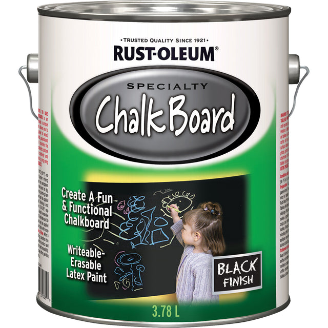 Specialty Chalk Board Paint, 3.78 L, Gallon, Black