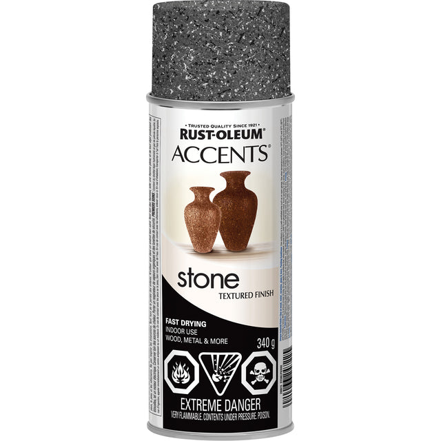 Accents® Stone Creations Spray Paint, Aerosol Can, Grey Stone