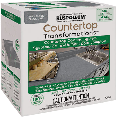 Countertop Transformations® Fleck Countertop Coating System, 2.37 L, Kit, Grey Flock