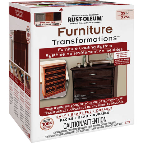 Furniture Transformations® Furniture Coating System, 1.72 L, Kit, Tint Base