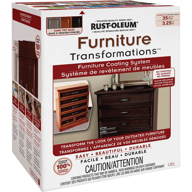 Furniture Transformations® Furniture Coating System, 1.72 L, Kit, Tint Base