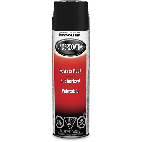 Automotive Rubberized Undercoating, Black, Very Flat, Aerosol Can