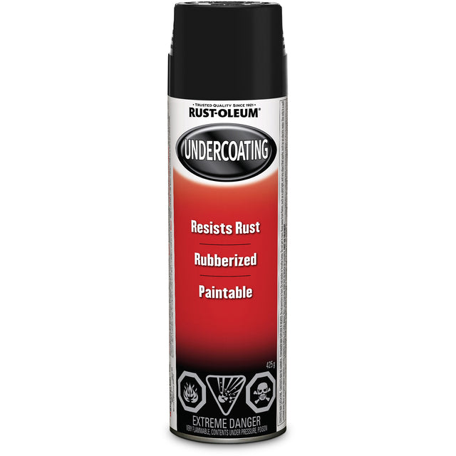 Automotive Rubberized Undercoating, Black, Very Flat, Aerosol Can
