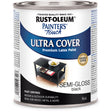 Painter's Touch® Multi-Purpose Brush-On Paint, Black, Semi-Gloss, 946 ml, Can