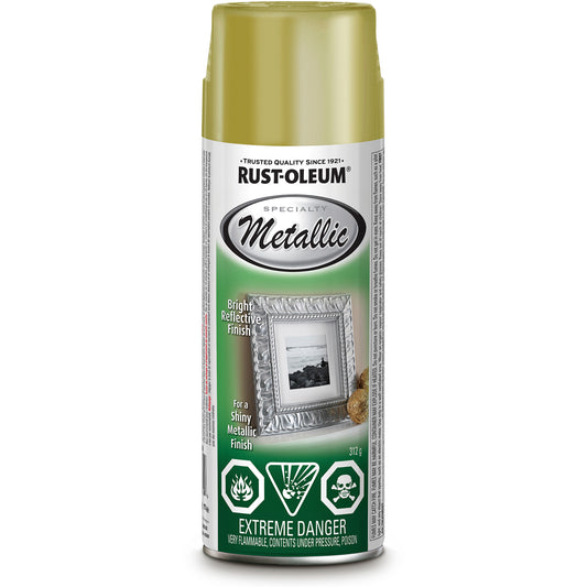 Specialty Spray Paint, Metallic Gold, Metallic, Aerosol Can
