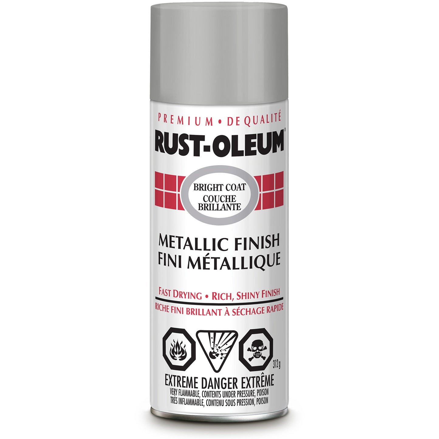 Stops Rust® Bright Coat Spray Paint, Chrome, Metallic, Aerosol Can