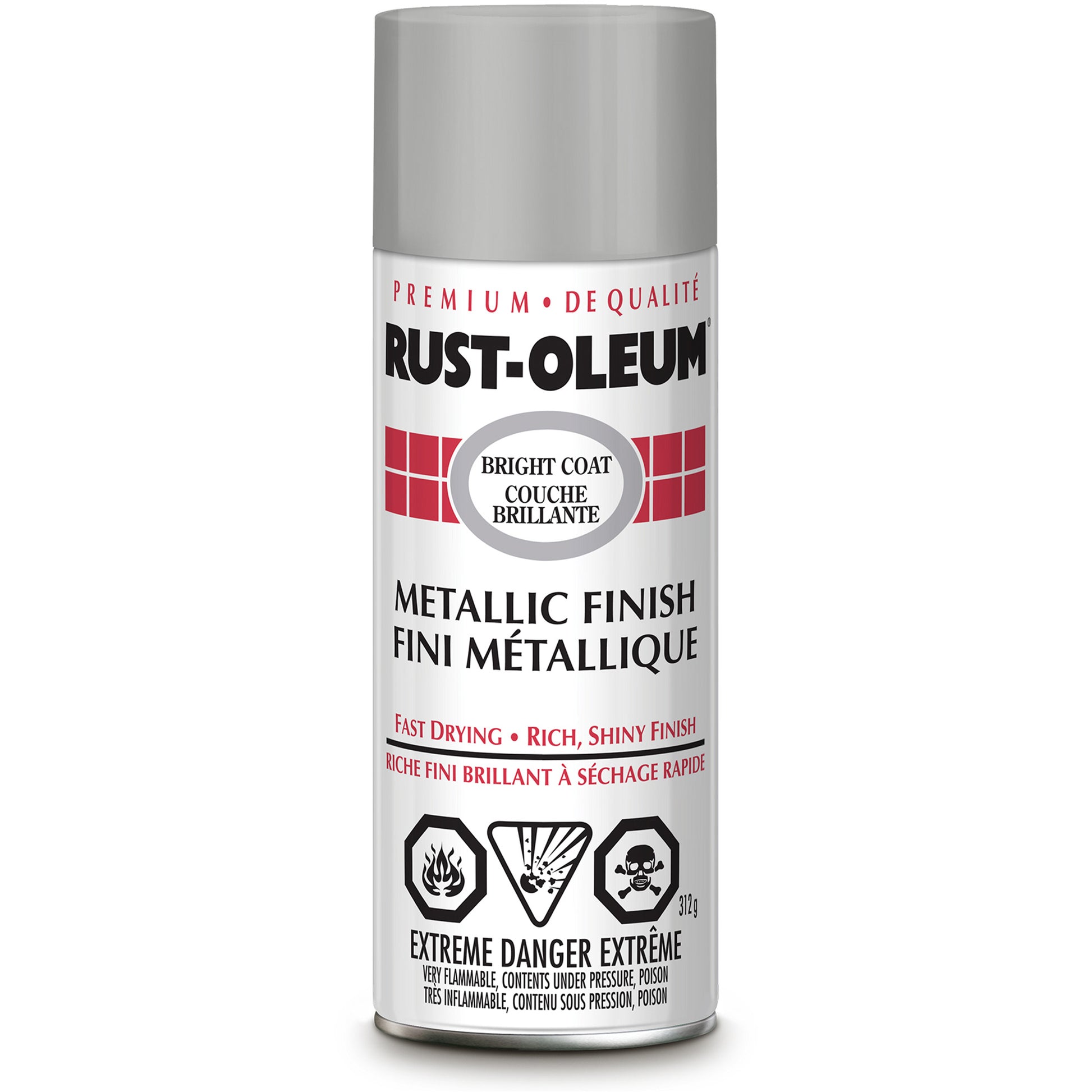 Stops Rust® Bright Coat Spray Paint, Chrome, Metallic, Aerosol Can
