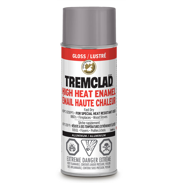 Tremclad® High Heat Enamel, Aluminum, Very Flat, Aerosol Can
