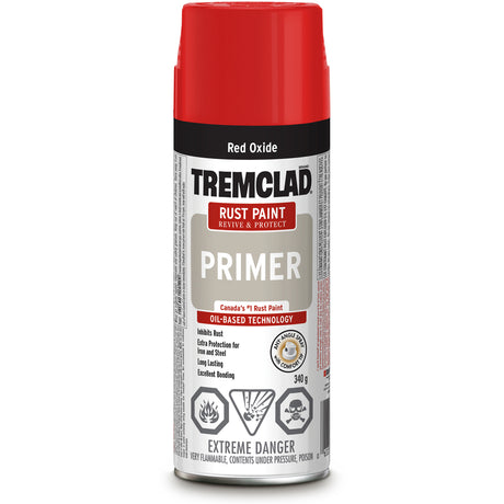 Tremclad® Rust Primer Spray, Red Oxide, Very Flat, Aerosol Can