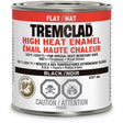 Tremclad® High Heat Enamel, Black, Very Flat, 237 ml, Can
