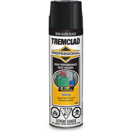 Tremclad® Professional Rust Enamel, Black, Semi-Gloss, Aerosol Can