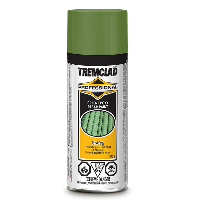 Tremclad® Rebar Rust Spray, Green, Gloss, Aerosol Can