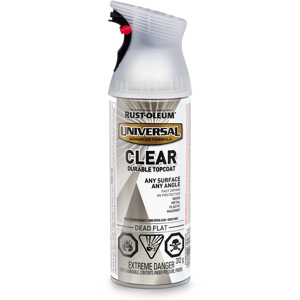 Universal® Enamel, Dead Flat Clear, Very Flat, Aerosol Can