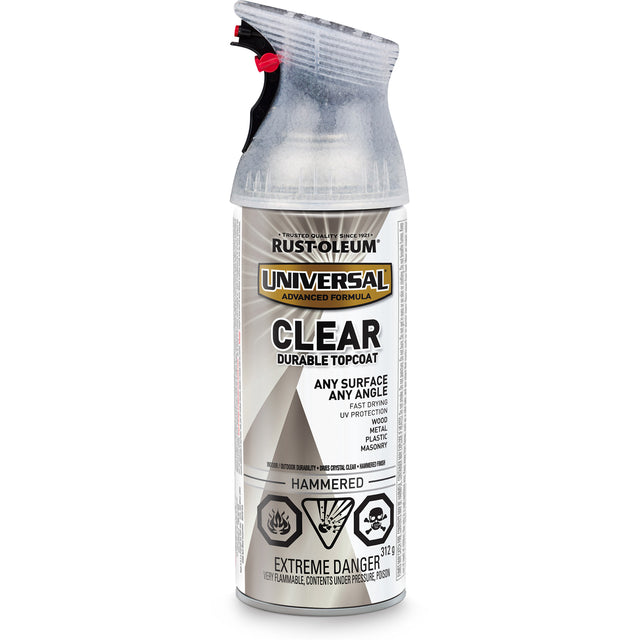 Universal® Durable Top Coat, Clear, Hammered, Aerosol Can