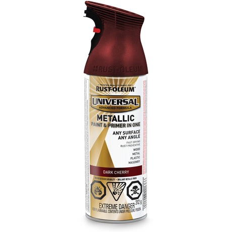 Universal® Spray Paint, Dark Cherry, Metallic, Aerosol Can