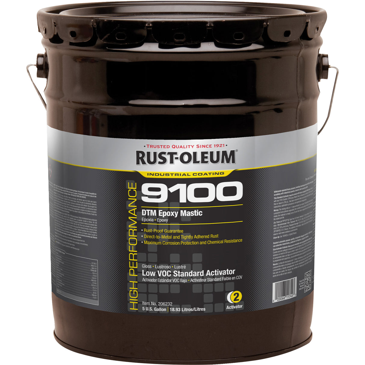9100 System DTM Epoxy Mastic Standard 250 VOC Activator, 5 gal., Pail