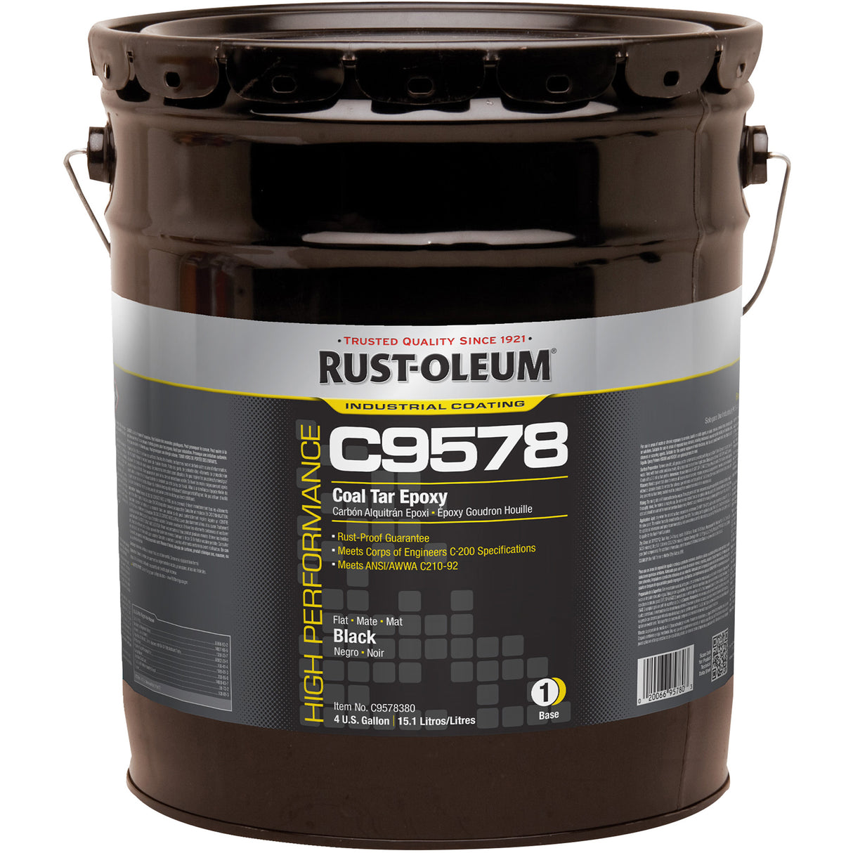 C9578 System Coal Tar High Solids Epoxy, 4 gal., Pail