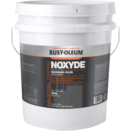 Noxyde Elastomeric Acrylic Coating, 5 gal., Pail, White