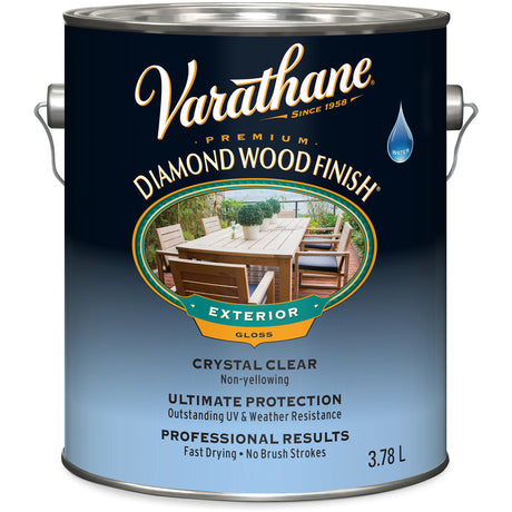 Varathane® Diamond Wood Finish® Exterior Finish, 3.78 L, Clear, Gloss