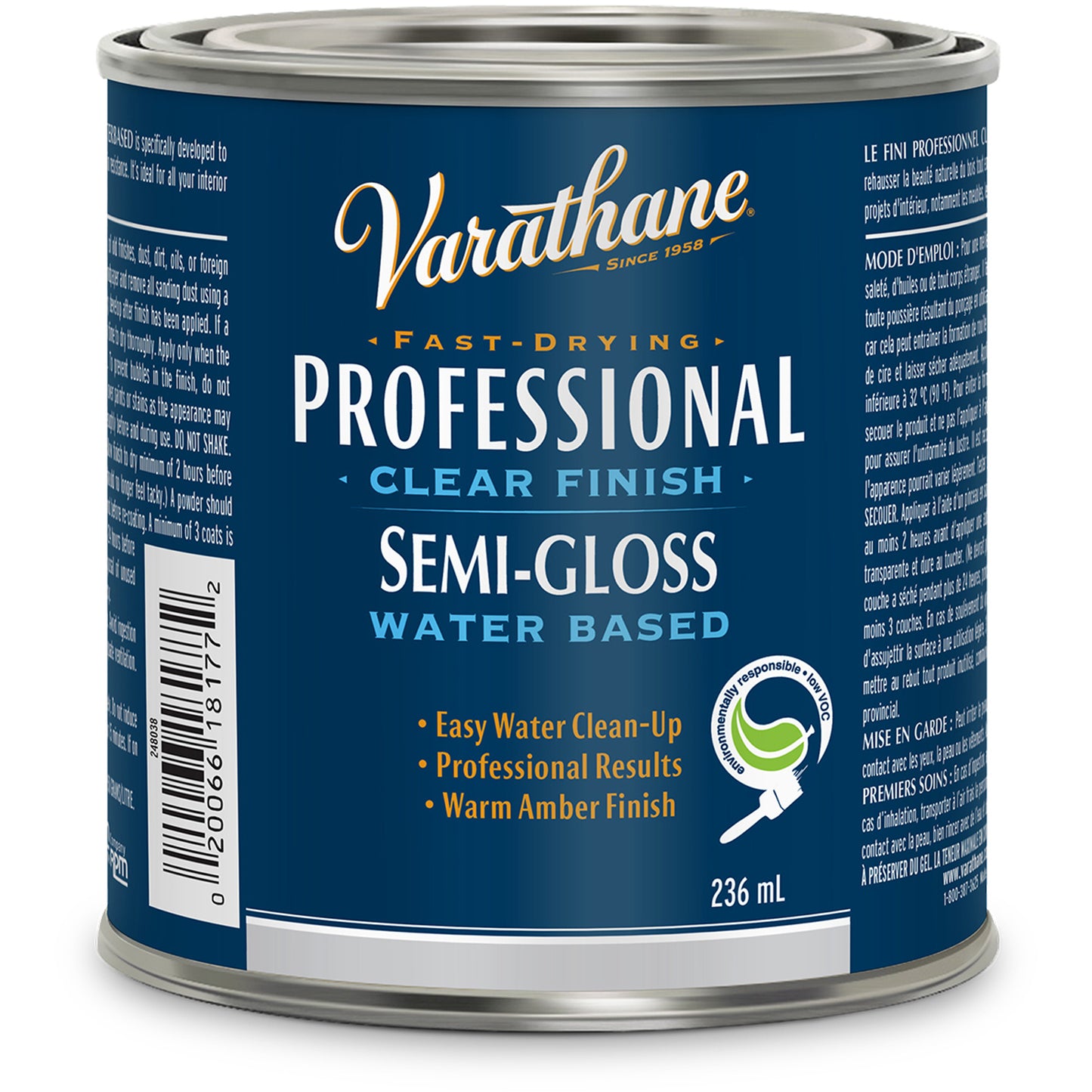 Varathane® Professional Finish, 236 ml, Clear, Semi-Gloss