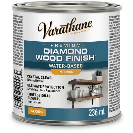 Varathane® Diamond Wood Finish® Interior Finish, 236 ml, Clear, Gloss