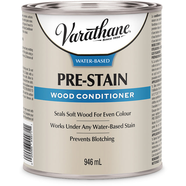 Varathane® Premium Water-Based Wood Conditioner, 946 ml, Clear, Transparent
