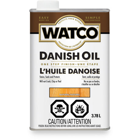 Watco® Danish Oil, 3.78 L, Natural, Transparent